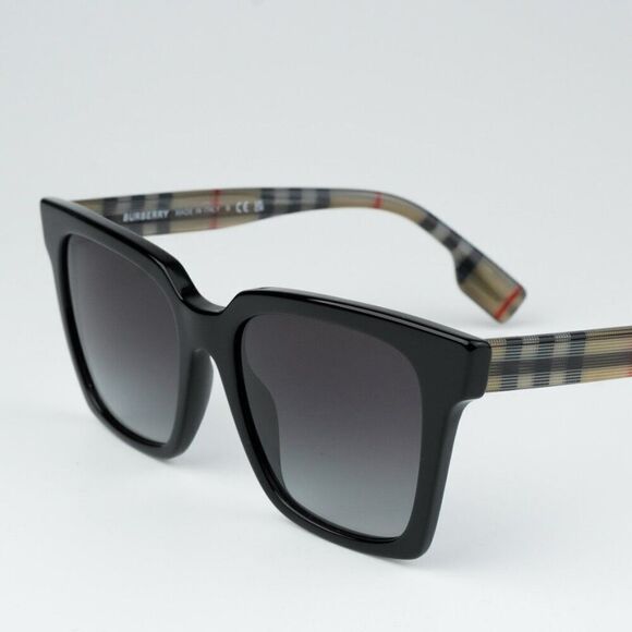 NEW Burberry BE4335 39298G Black Grey Square Women Sunglasses BE 4335 main image 8